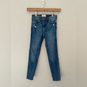 Abercrombie Kids girls Dark Wash High Rise Super Skinny Jeans Size 9/10